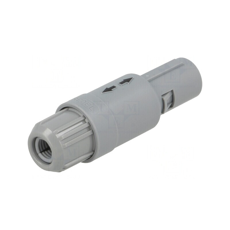 Conector circular 1P mufă tată 2 pini lipire pe cablu 10A | Electronic-mag.ro | Componente Electronice