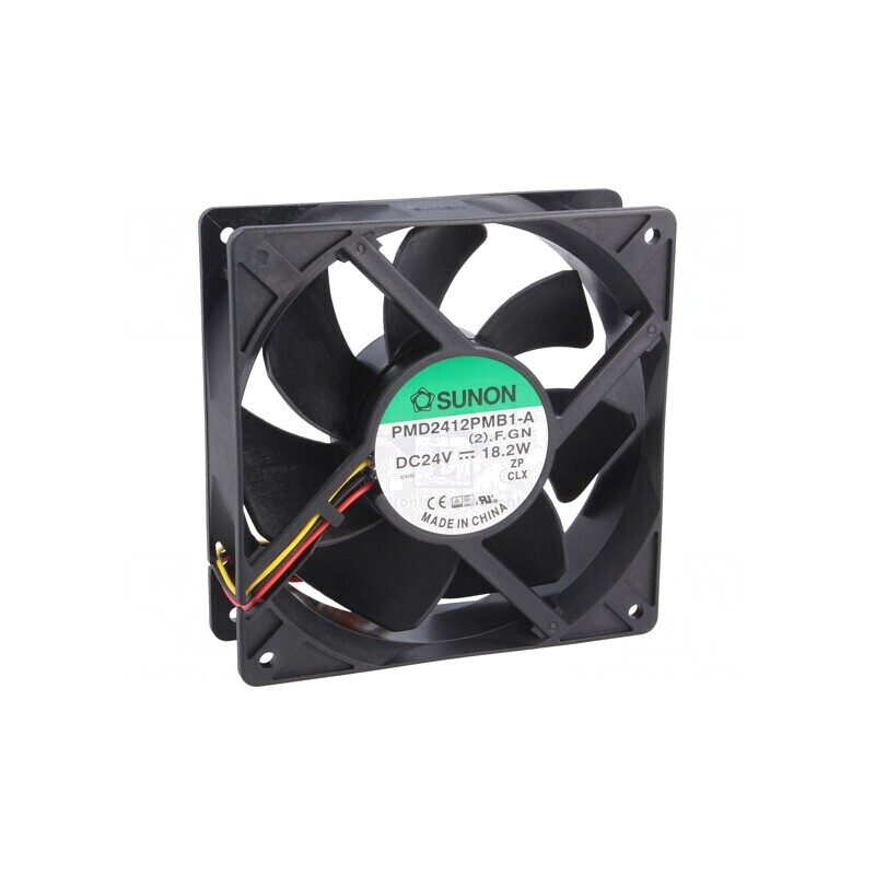 Ventilator DC Axial 24V 120x120x38mm 322.8m3/h 54dBA | Electronic-mag.ro | Componente Electronice