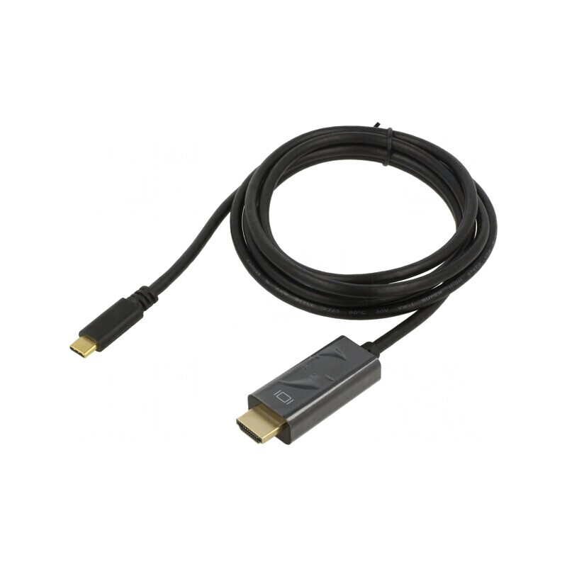 Adaptor HDMI 1.4 la USB-C 1.8m Negru | Electronic-mag.ro | Componente Electronice