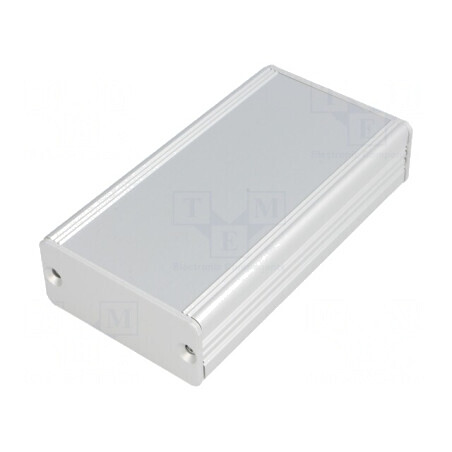 Carcasă aluminiu gri AKG 55x100x24 mm | Electronic-mag.ro | Componente Electronice