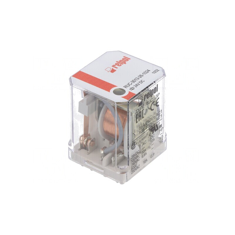 Releu Electromagnetic 3PDT 24VDC 16A | Electronic-mag.ro | Componente Electronice