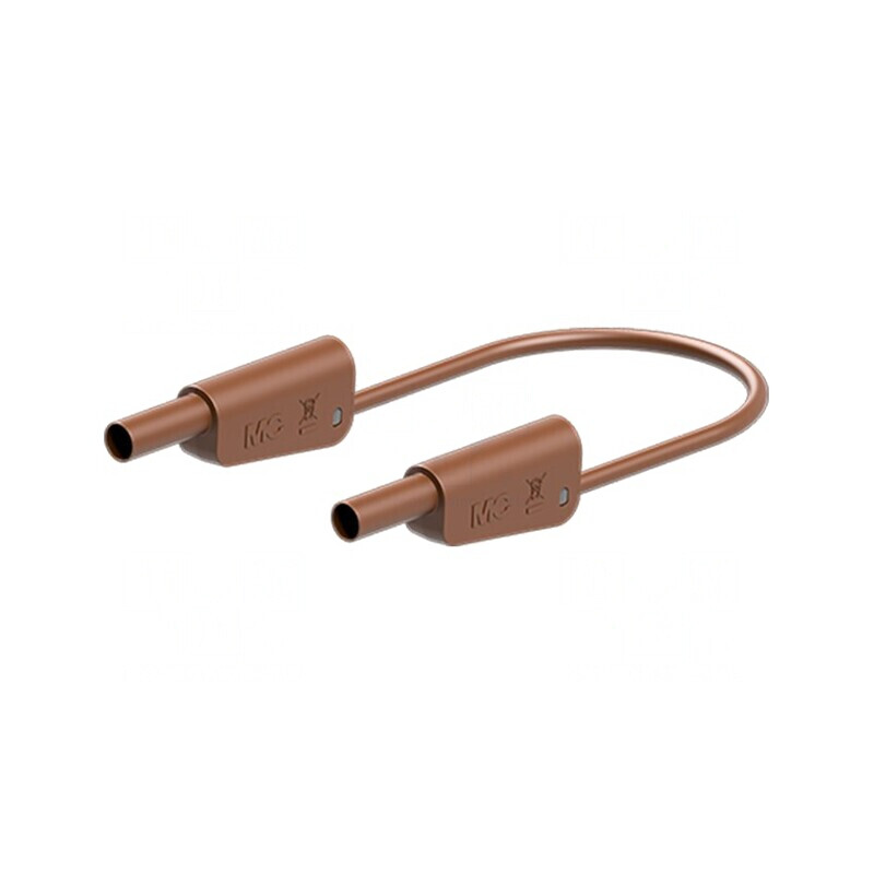Cablu de Măsurare 32A Mufă Banană 4mm Maro | Electronic-mag.ro | Componente Electronice