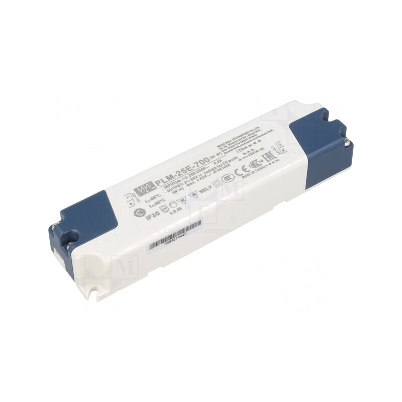 Alimentator Pulsatoriu LED 25,2W 21-36VDC 700mA 180-295VAC | Electronic-mag.ro | Componente Electronice