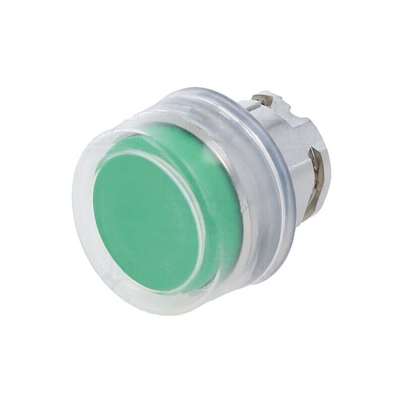 Comutator apăsare 22mm verde ZB4BP3 | Electronic-mag.ro | Componente Electronice