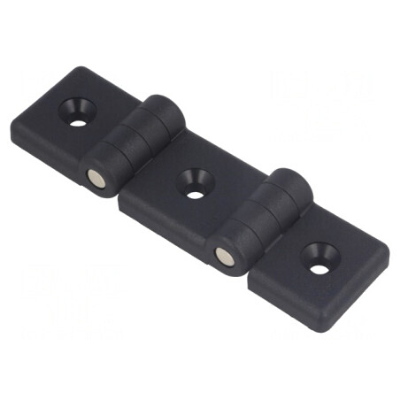 Balama tehnopolimer neagră 124mm x 36mm pentru profile | Electronic-mag.ro | Componente Electronice