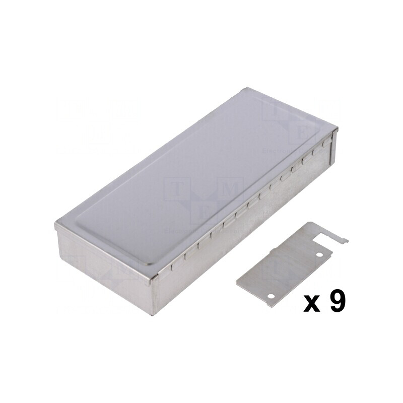 Carcasă ecranare oțel cu compartiment 68x161x28mm | Electronic-mag.ro | Componente Electronice