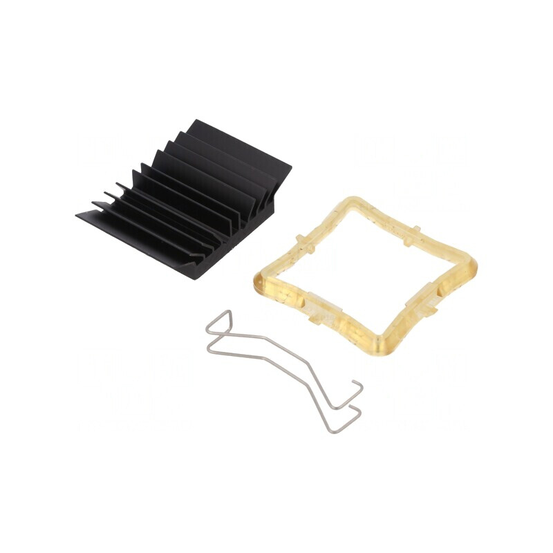 Radiator cu Aripioare BGA Negru 29x29mm | Electronic-mag.ro | Componente Electronice