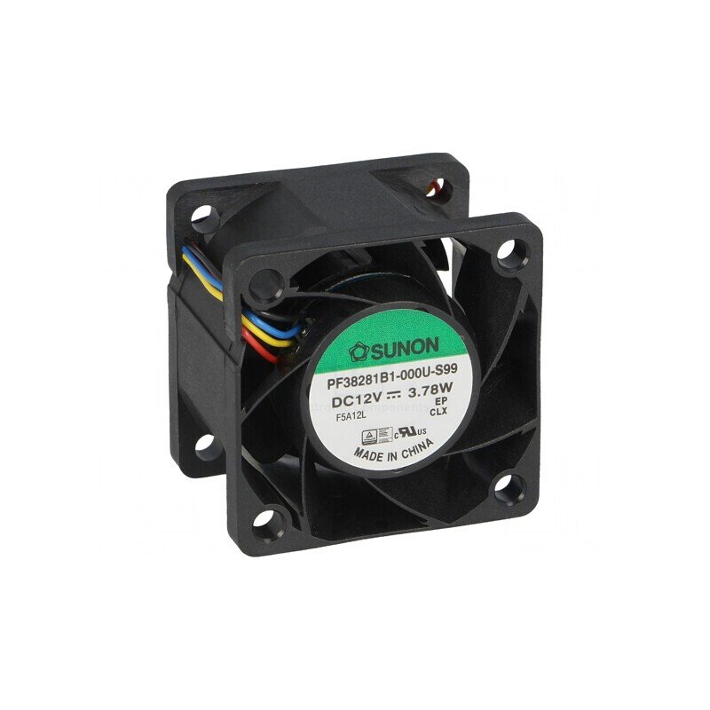 Ventilator axial DC 12V 38x38x28mm | Electronic-mag.ro | Componente Electronice