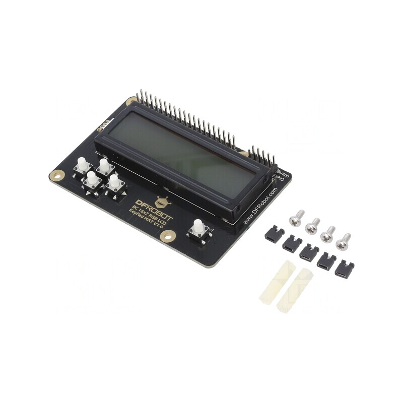 Shield Tastatură Mecanică cu Ecran LCD 16x2 5VDC I2C DFR0514 | Electronic-mag.ro | Componente Electronice