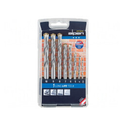Set Burghie Beton Oțel LONGLIFE 8 Buc. | Electronic-mag.ro | Componente Electronice