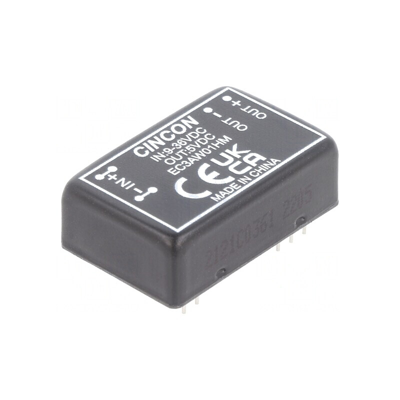Convertor DC/DC 3W 9-36V la 5V 600mA DIP24 | Electronic-mag.ro | Componente Electronice