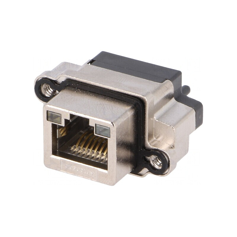 Soclu RJ45 cu LED IP68 pentru panou | Electronic-mag.ro | Componente Electronice
