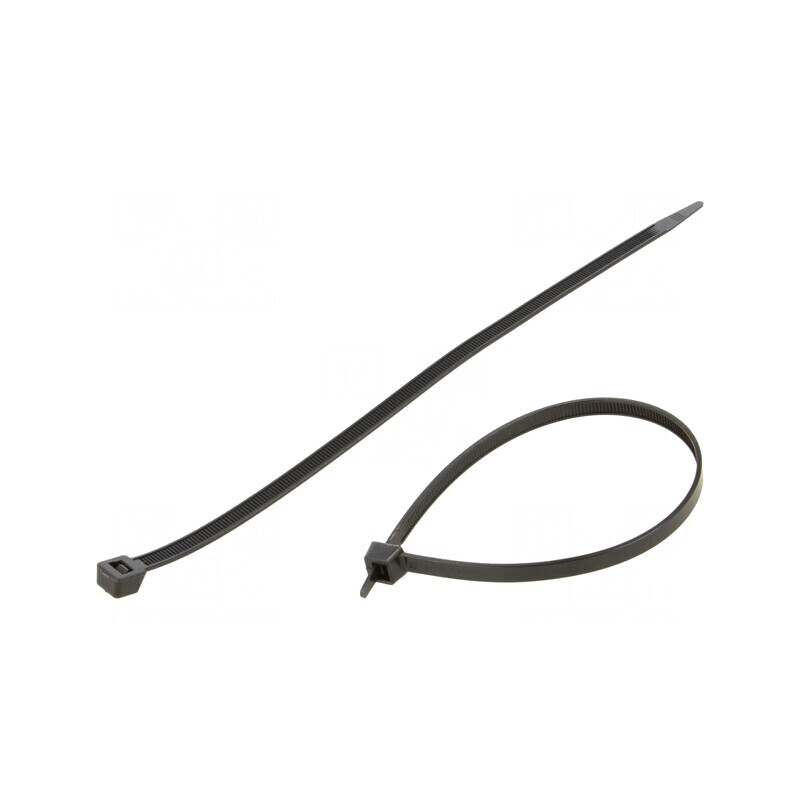 Colier de strângere poliamidă neagră 292mm | Electronic-mag.ro | Componente Electronice