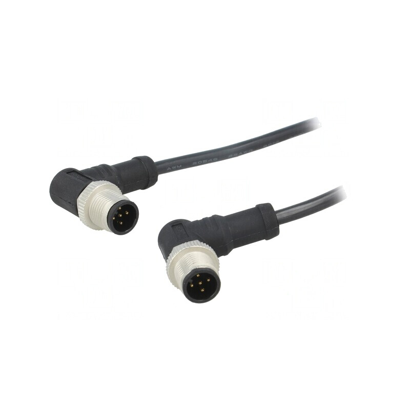 Cablu senzori și automatizări M12 1m mufă-mufă | Electronic-mag.ro | Componente Electronice