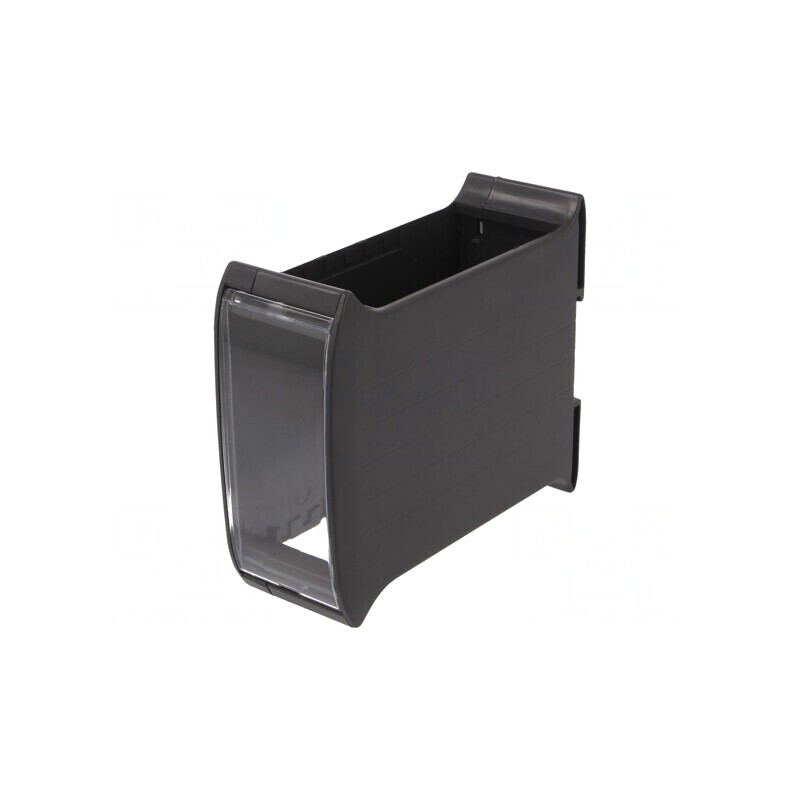 Carcasă pentru șină DIN, gri închis, 101mm x 45mm x 119.5mm | Electronic-mag.ro | Componente Electronice