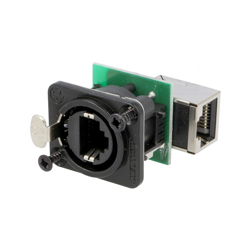 Adaptor Soclu etherCON 8p8c Cat5e Aurit | Electronic-mag.ro | Componente Electronice