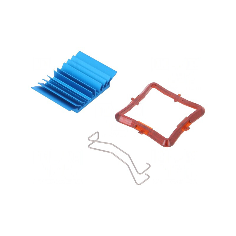 Radiator extrudat albastru BGA 30x30mm | Electronic-mag.ro | Componente Electronice