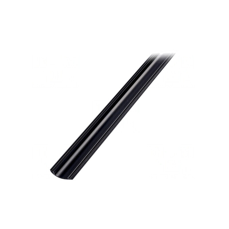 Carcasă de Protecție Neagră Aluminiu Anodat 2m | Electronic-mag.ro | Componente Electronice