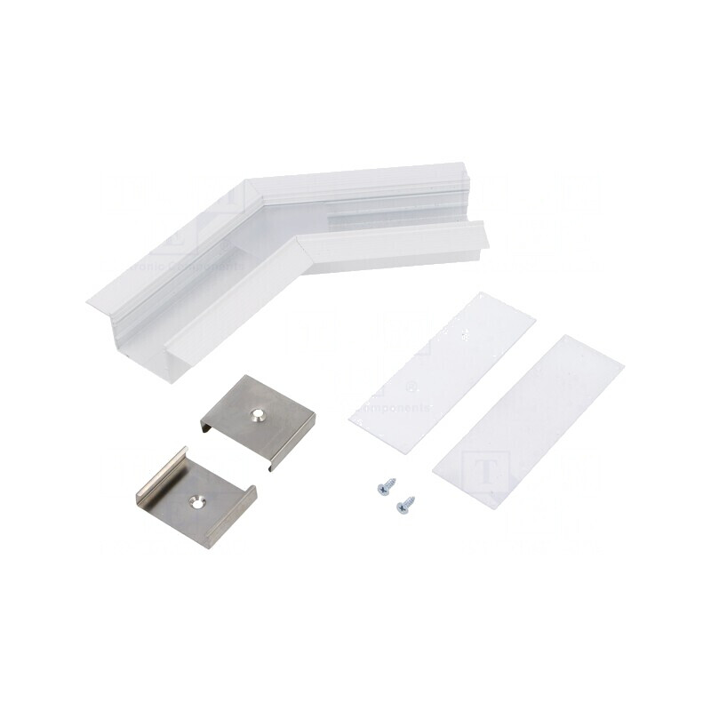 Conector 135° Alb Aluminiu VARIO30-05 | Electronic-mag.ro | Componente Electronice