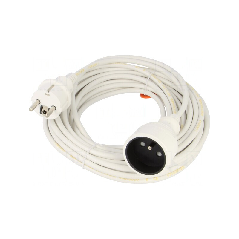 Prelungitor Electric 10m 10A Alb | Electronic-mag.ro | Componente Electronice