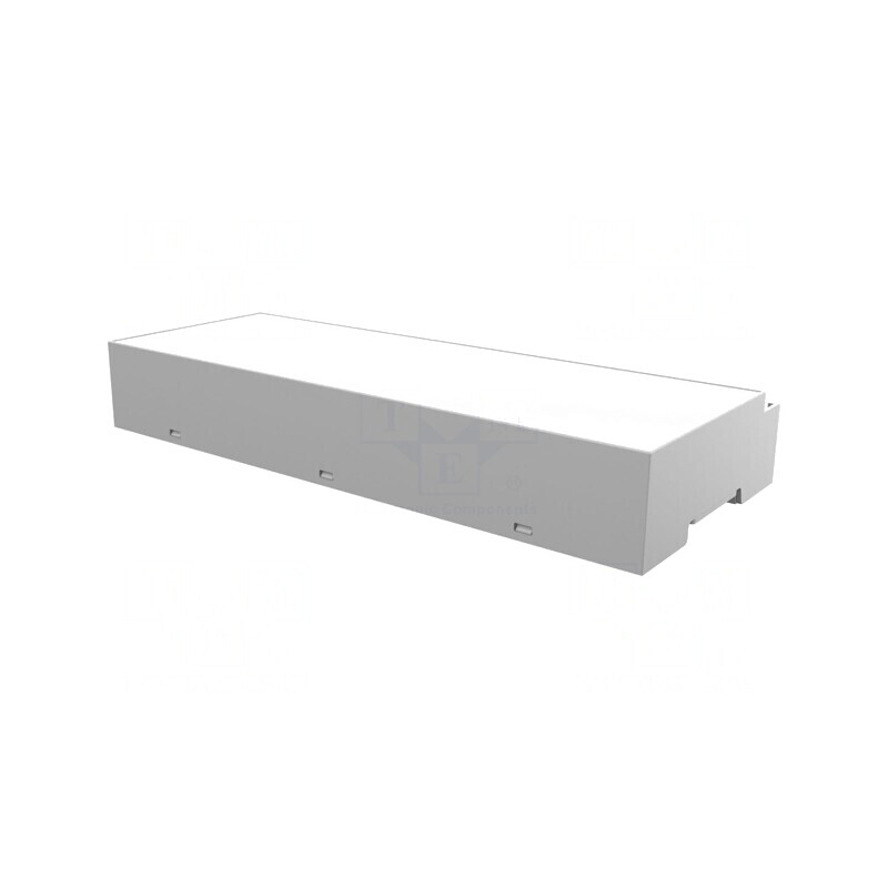 Carcasă pentru șină DIN, gri, 90x212.5x32mm | Electronic-mag.ro | Componente Electronice
