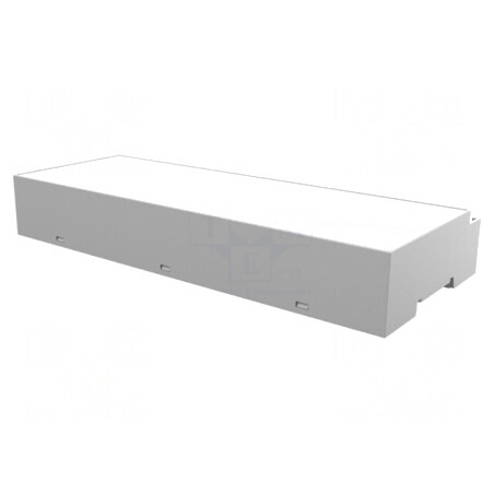 Carcasă pentru șină DIN, gri, 90x212.5x32mm | Electronic-mag.ro | Componente Electronice