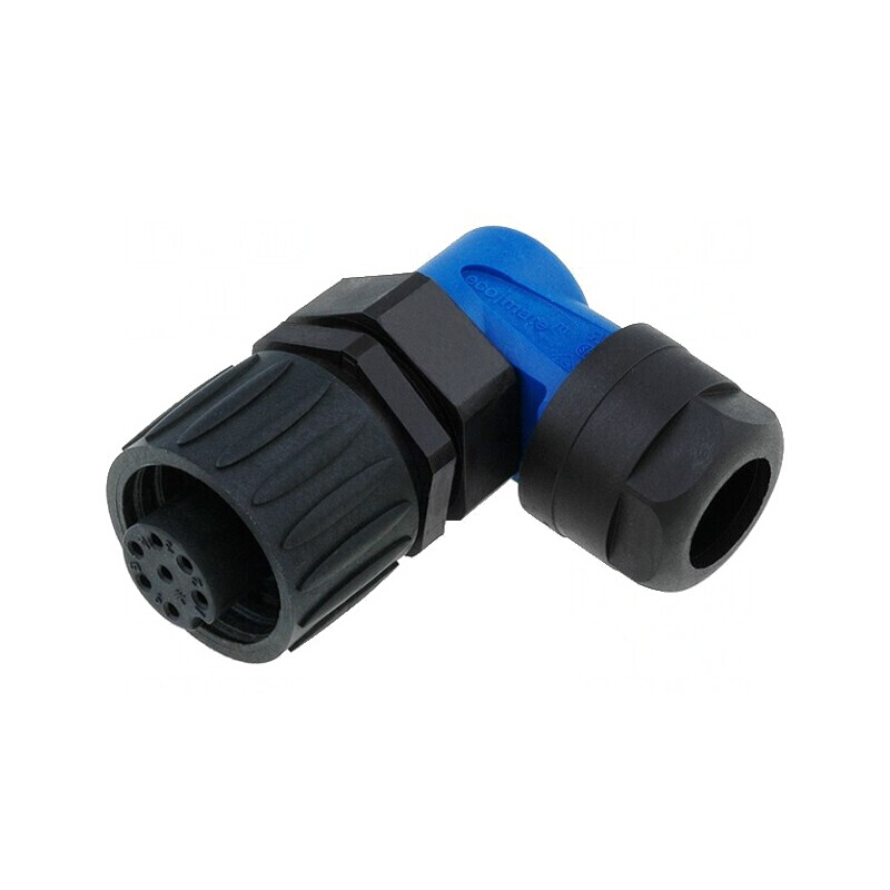 Conector Circular 7-PIN Mamă Lipire Argintat | Electronic-mag.ro | Componente Electronice