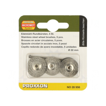 Perie 22mm cu Știft de Montare 5buc | Electronic-mag.ro | Componente Electronice