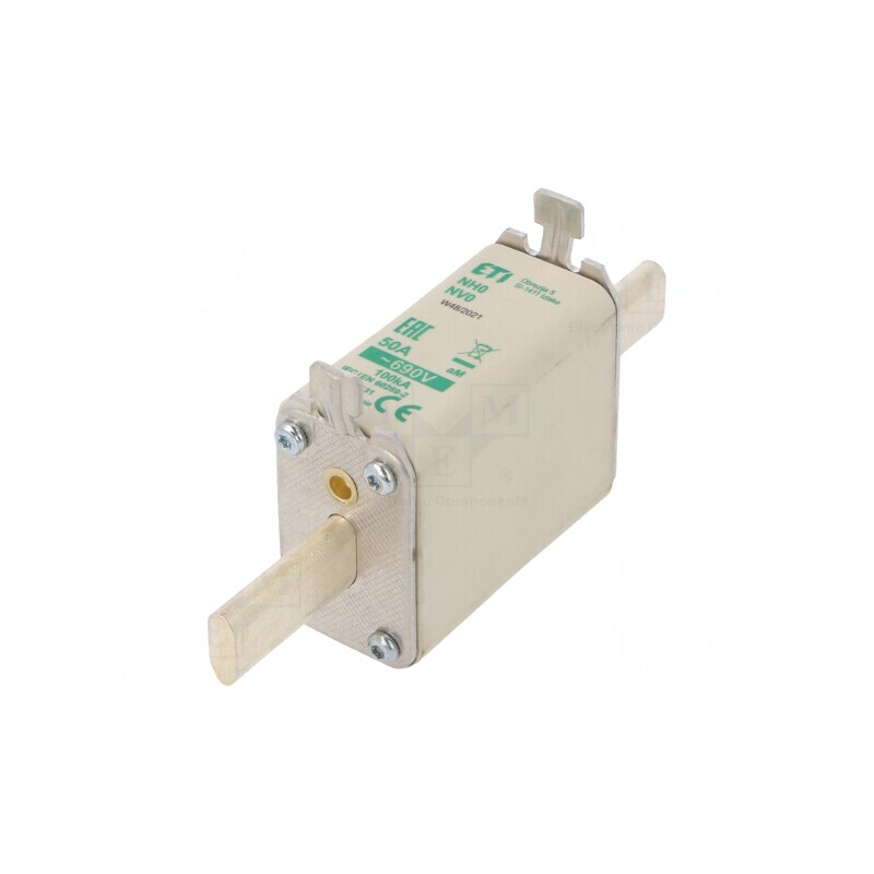 Siguranță NH0 50A 690VAC Ceramică Industrială | Electronic-mag.ro | Componente Electronice