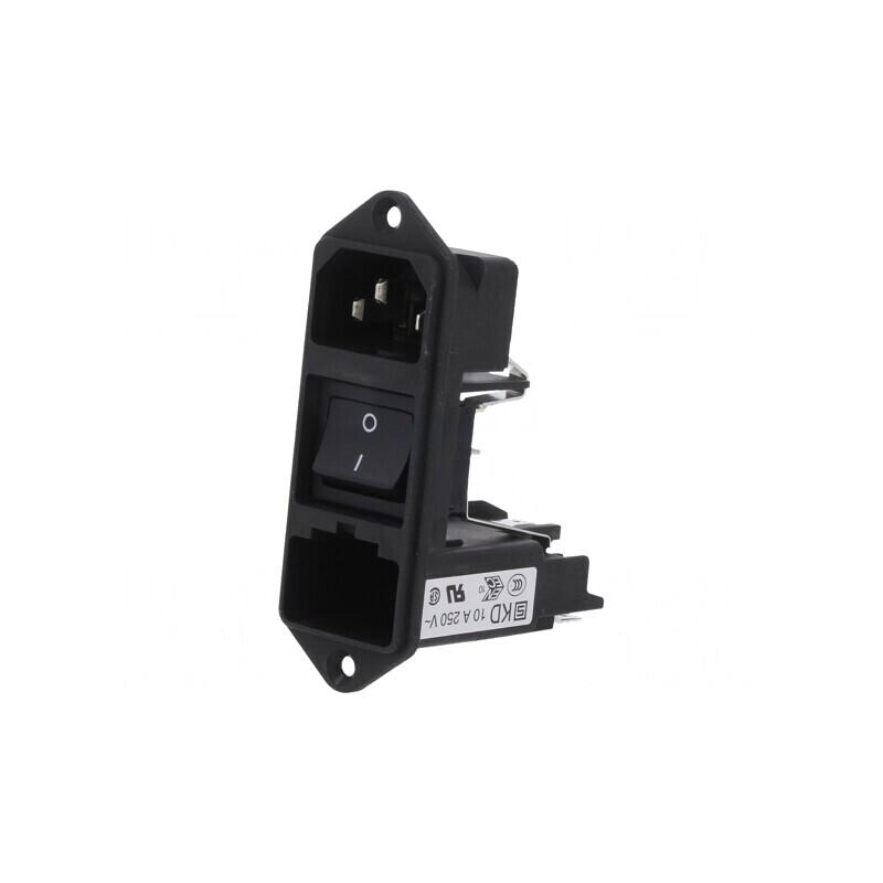 Conector Alimentare AC 10A 250V IEC 60320 | Electronic-mag.ro | Componente Electronice