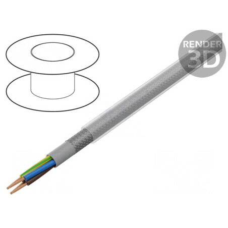 Cablu ÖLFLEX CLASSIC 100 CY 4G6mm2 PVC Transparent Gri | Electronic-mag.ro | Componente Electronice