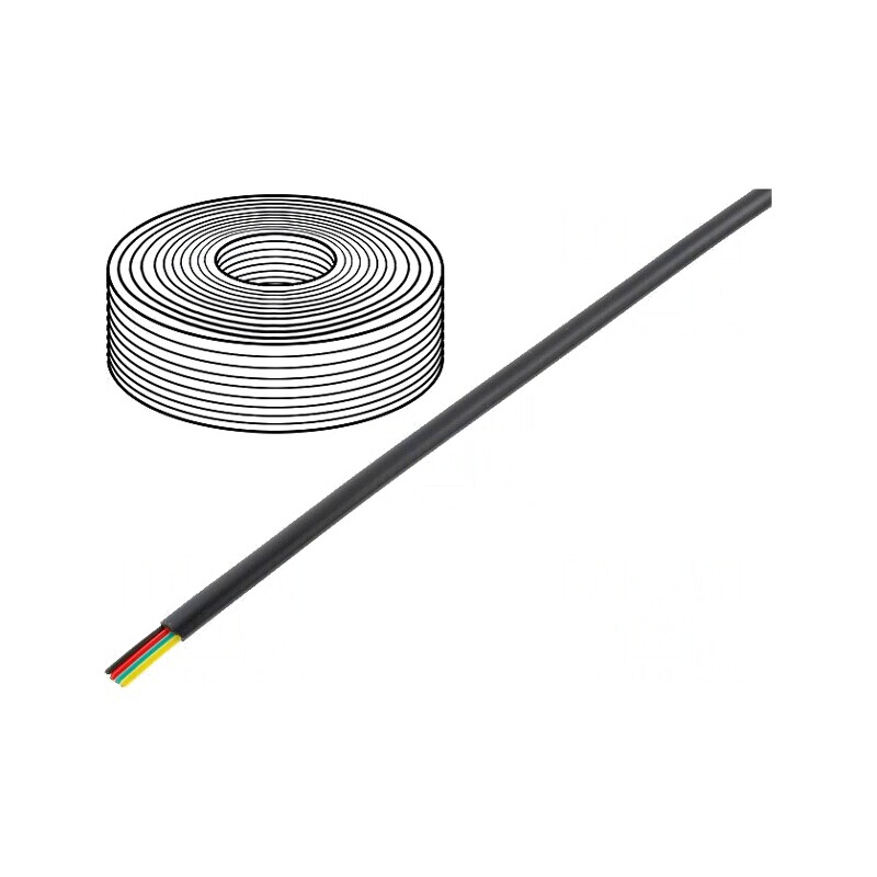 Cablu Telecomunicații Litat 4x28AWG Negru 100m | Electronic-mag.ro | Componente Electronice