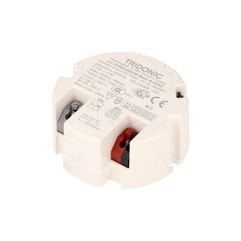 "Alimentator LED 24W 24-40VDC 500-600mA" | Electronic-mag.ro | Componente Electronice