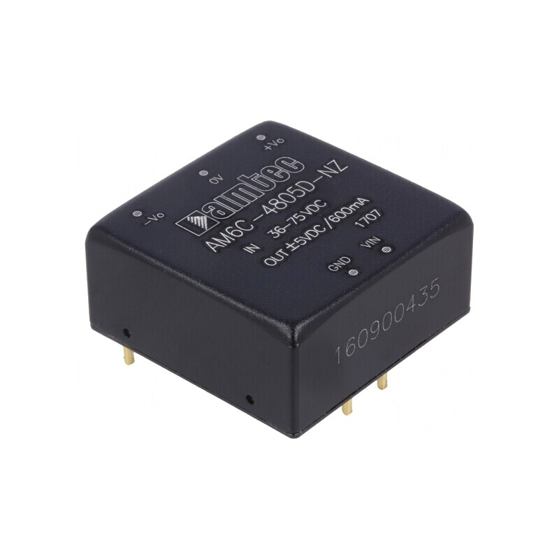 Convertor DC/DC 6W 36-75V la 5V/-5V 1x1 | Electronic-mag.ro | Componente Electronice