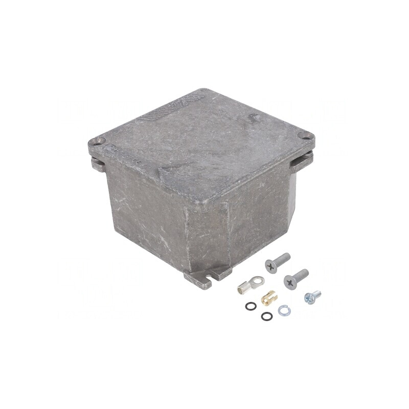 Carcasă universală 100mm x 100mm x 59mm cu lame de fixare | Electronic-mag.ro | Componente Electronice