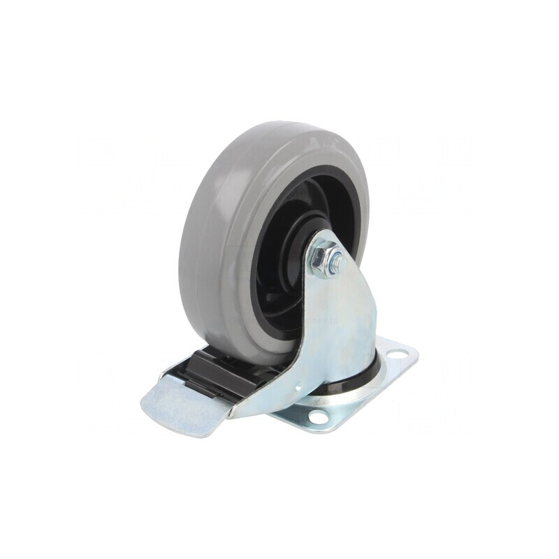 Roată de transport 125mm 150kg gumă | Electronic-mag.ro | Componente Electronice