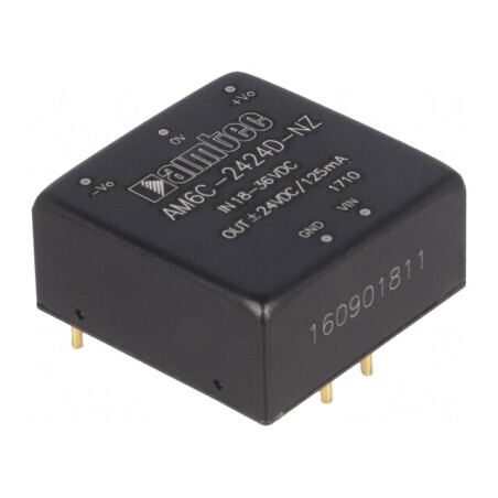 Convertor DC/DC 6W 18-36V la 24V/-24V | Electronic-mag.ro | Componente Electronice