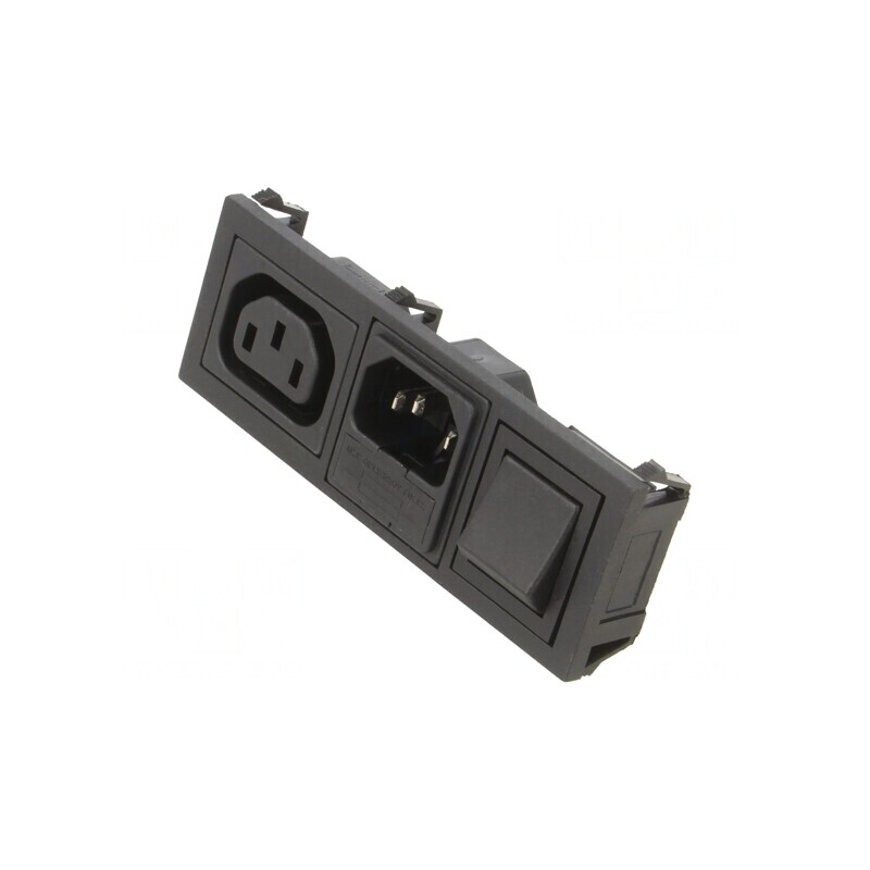 Conector Alimentare AC 10A 250VAC IEC 60320 | Electronic-mag.ro | Componente Electronice