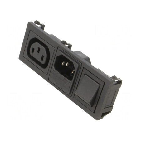 Conector Alimentare AC 10A 250VAC IEC 60320 | Electronic-mag.ro | Componente Electronice