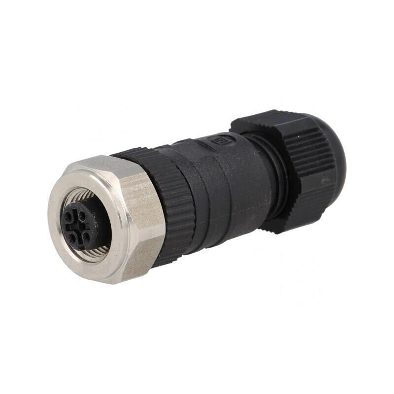 Mufă M12 5-Pin Mamă IP67 pentru DeviceNet/CANopen pe Cablu | Electronic-mag.ro | Componente Electronice
