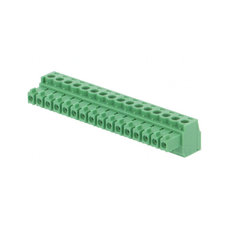 Regletă de conexiuni deconectabilă 3,81mm 16 piste dreaptă | Electronic-mag.ro | Componente Electronice