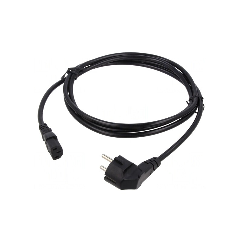 Cablu Alimentare 3x1mm2 ștecher CEE 7/7 la IEC C13 | Electronic-mag.ro | Componente Electronice
