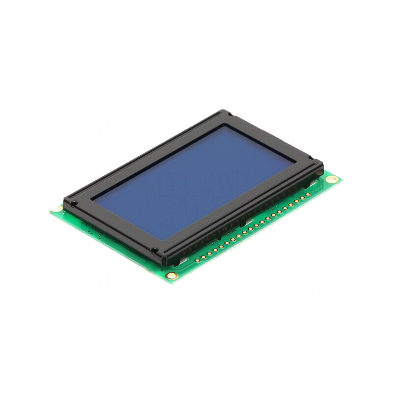 Display LCD Grafic 128x64 Albastru STN 75x52.7x8.9mm | Electronic-mag.ro | Componente Electronice