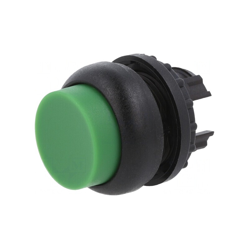 Comutator apăsare 22mm verde 2 poziții stabile | Electronic-mag.ro | Componente Electronice