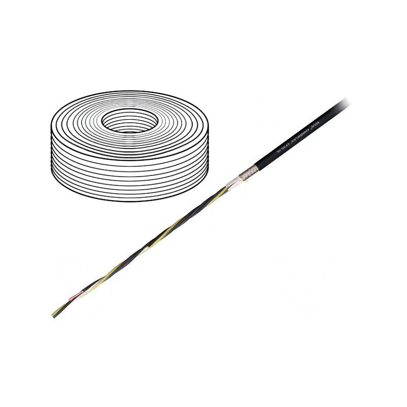 Cablu motor chainflex CF35.UL 4G0,75mm2 negru litat | Electronic-mag.ro | Componente Electronice