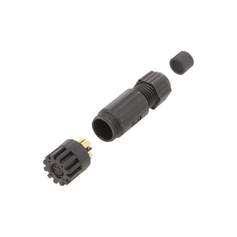 Conector M8 Mamă 4 Pin Drept IP67 pe Cablu 4.5-6.5mm | Electronic-mag.ro | Componente Electronice