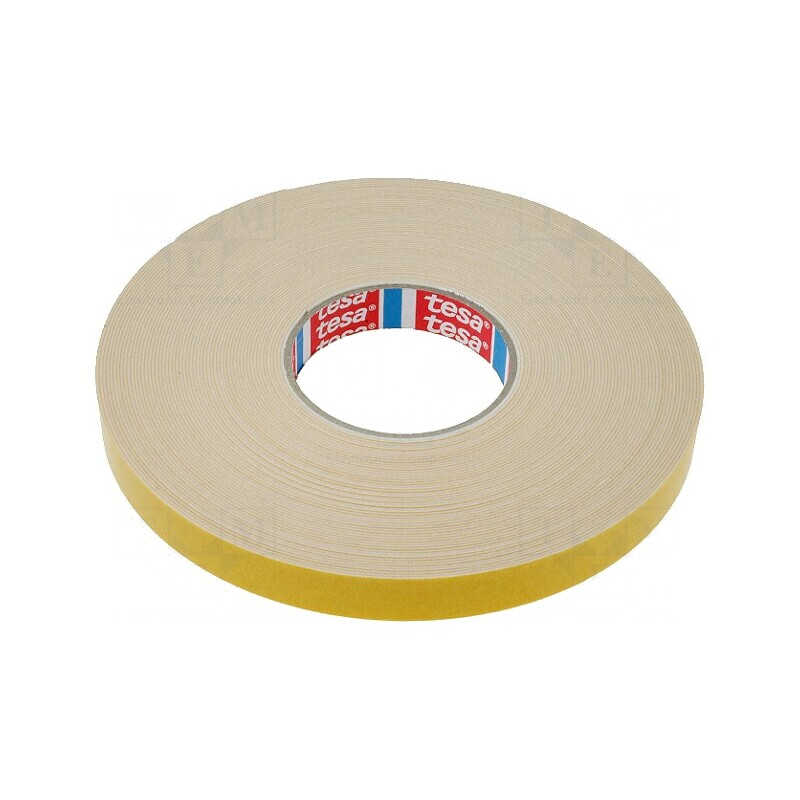 Bandă dublu adezivă albă 19mm x 25m | Electronic-mag.ro | Componente Electronice