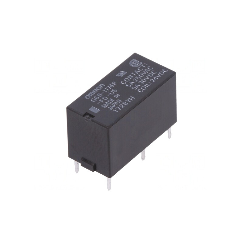 Releu electromagnetic SPST-NO 24VDC 5A | Electronic-mag.ro | Componente Electronice