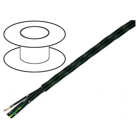 Cablu FEP Negru 600V 7x0.5mm² | Electronic-mag.ro | Componente Electronice