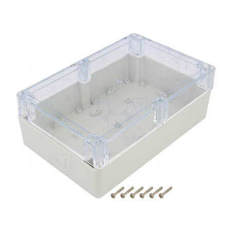 Carcasă Universală 140x210x75mm cu Bucşă din Alamă ABS-PC | Electronic-mag.ro | Componente Electronice